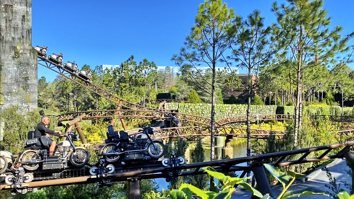 Hagrid's Magical Creatures Motorbike Adventure is a thrilling ride through the Forbidden Forest