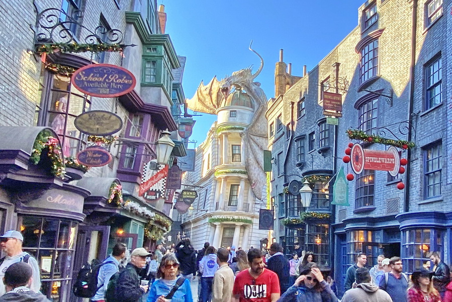 Diagon Alley, lumea vrajitorilor Harry Potter, Universal Orlando Florida