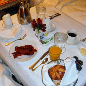 Breakfast room service at Universal Orlando's Hard Rock Hotel