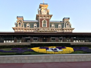 Arrive before park opening to get your unobstructed photo of Magic Kingdom's train station.