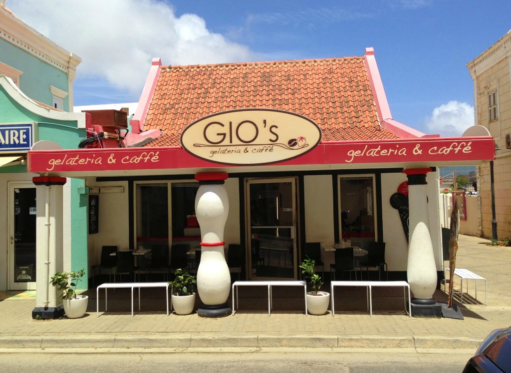 Gio's is located on Bonaire's main drag, Kaya Grandi