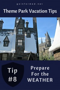 Theme Park Tip #8: Be Prepared for Local Weather