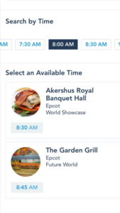You Can Book Your Dining Reservation Directly Through the My Disney Experience App
