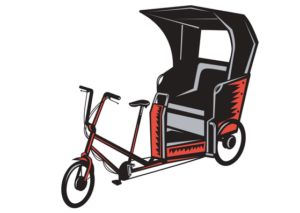 Save your tired feet, catch a ride on one of the pedicabs at Universal Orlando