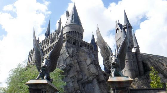 The Harry Potter and the Forbidden Journey ride at Universal Orlando is located inside Hogwarts castle in the Islands of Adventure Park
