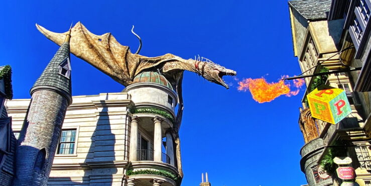 Gringotts dragon Diagon Alley Universal Orlando