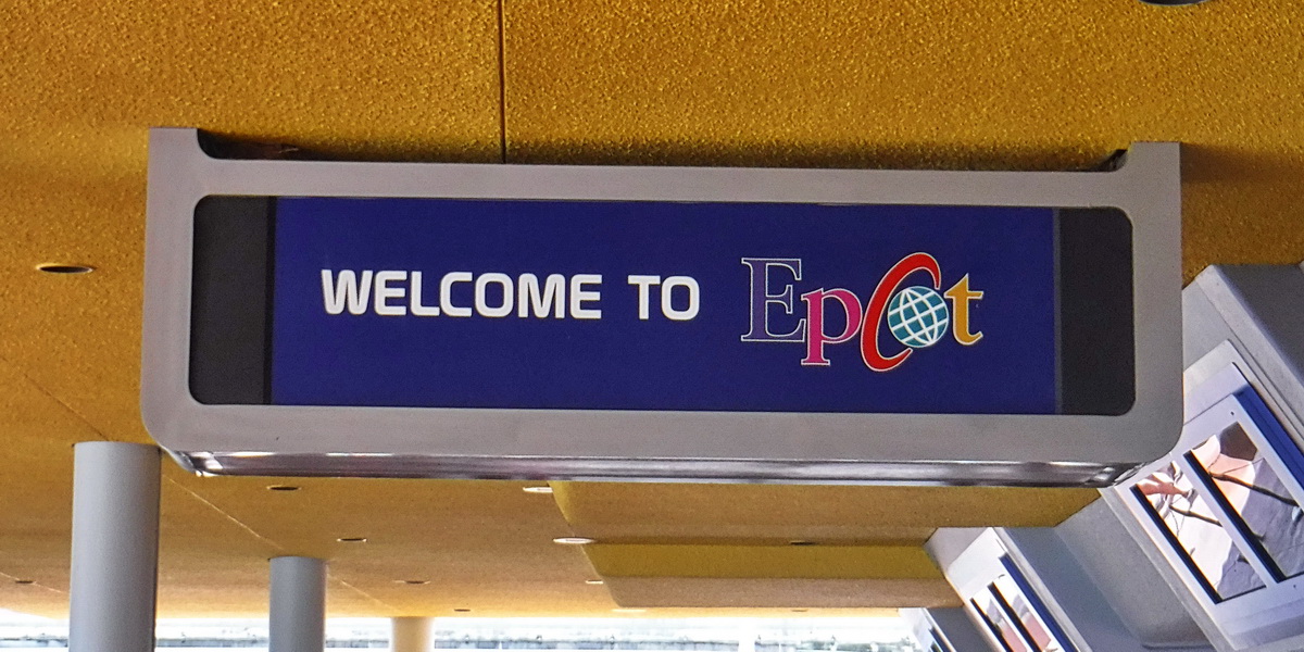 Disney World Epcot Sign