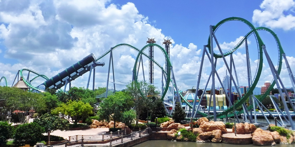 Hulk Roller Coaster at Universal Islands of Adventure