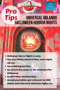 Halloween Horror Nights Tips