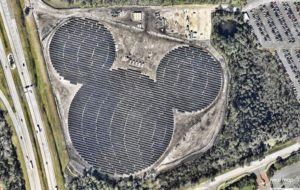 This is Disney World's Mickey-shaped solar farm.