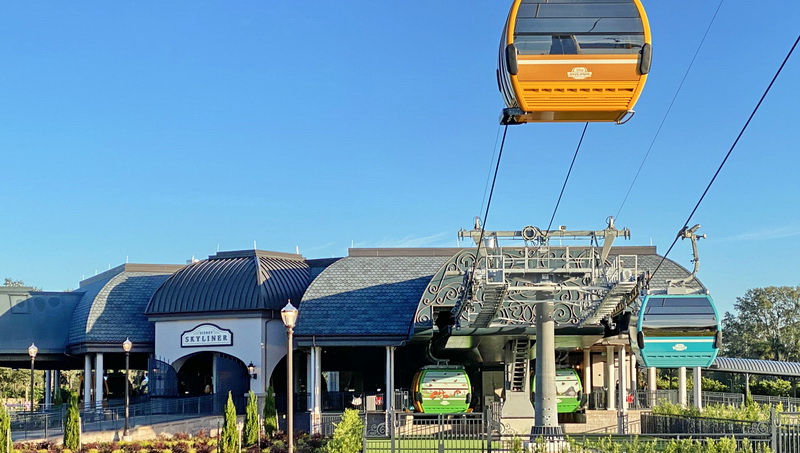 The skyliner is a fantastic new transportation option at Disney World.