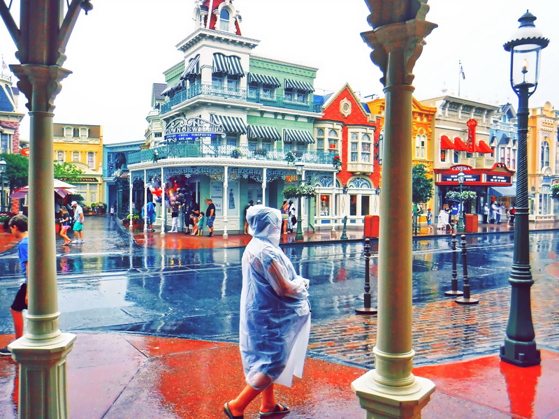 Afternoon rain is a regular part of summertime Disney World weather.