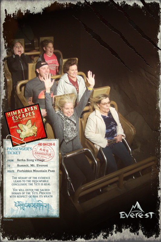 We always get great photos on Expedition Everest at Animal Kingdom.