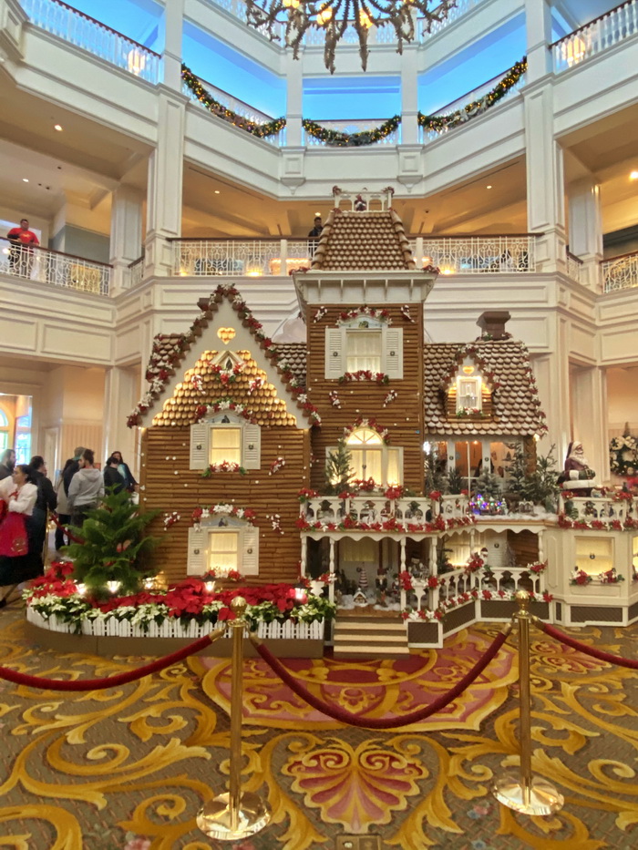 Enormous gingerbread house at Disney World's Grand Floridian hotel