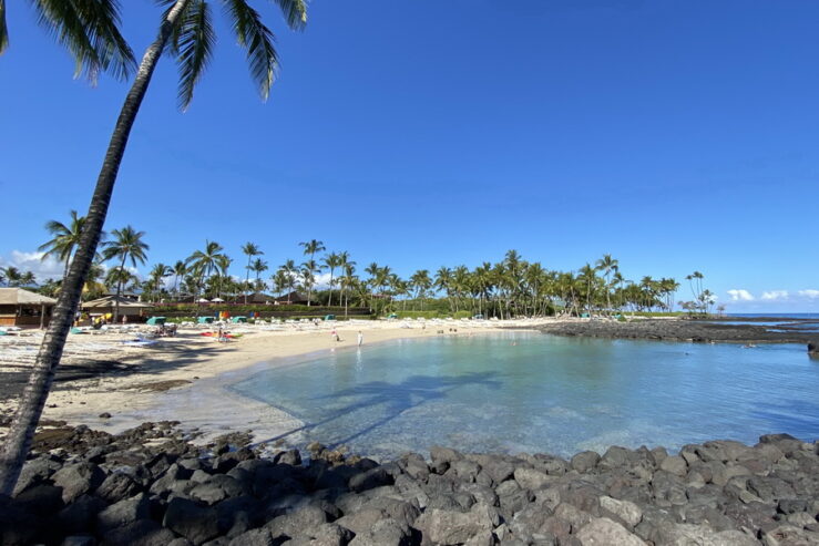 Beach at the Fairmont Orchid Big Island Hawaii