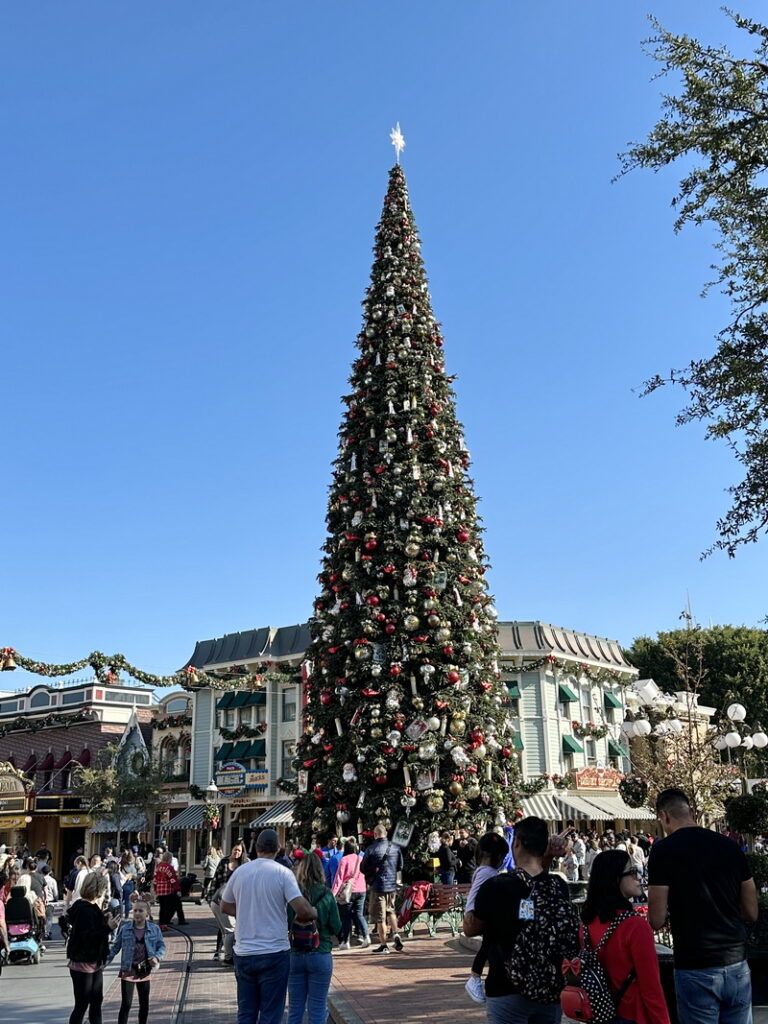 The Disneyland Christmas tree