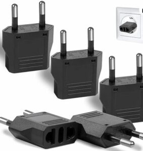 European plug adapters for travel